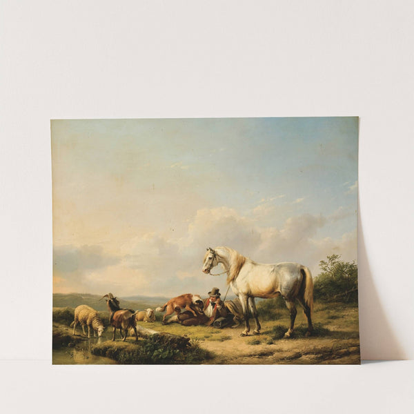 Horseman Resting (1847) by Eugène Joseph Verboeckhoven