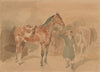 Horseman with a horse
