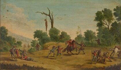 Horsemen Attacked by Robbers