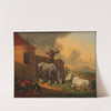 Horses by Johann Baptist Dallinger von Dalling