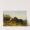 Horses And Chickens by John Frederick Herring Jr.