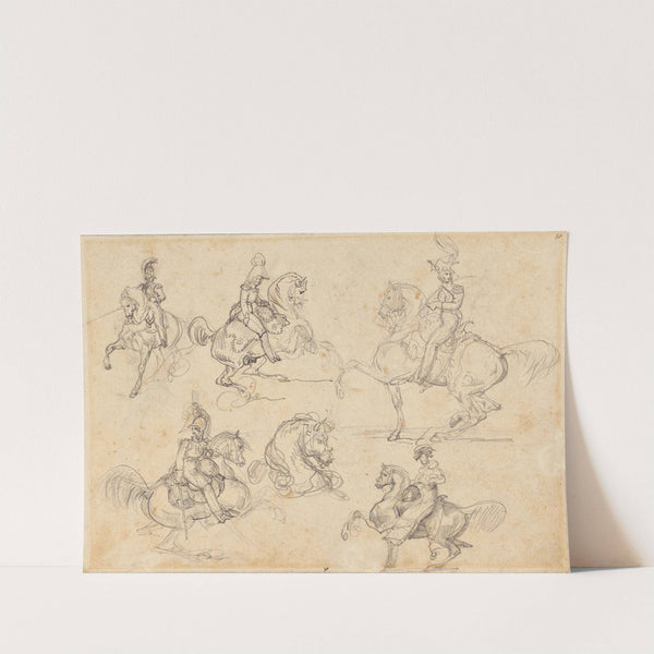 Horses and Riders by Théodore Géricault