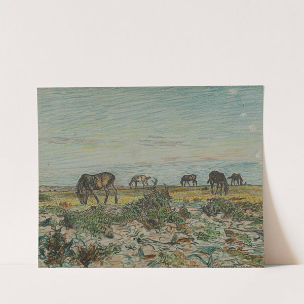 Horses Grazing by Nils Kreuger