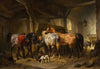 Horses In A Stable