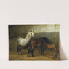 Horses in stable by Otto Eerelman