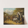 Horses, pigs and ducks in a farmyard by John Frederick Herring Jr.