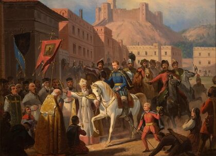 Hosius, bishop of Vilnius, and Sigismund Augustus