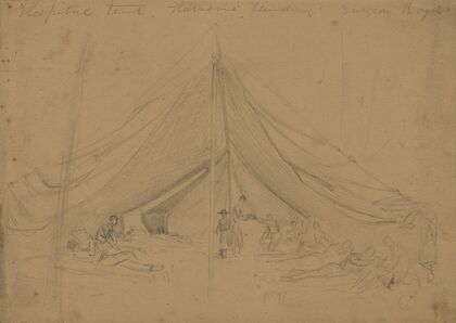 Hospital tent, Harrisons landing, Surgeon Boyd