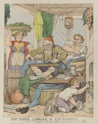 Hot goose, cabbage & cucumbers (1923)
