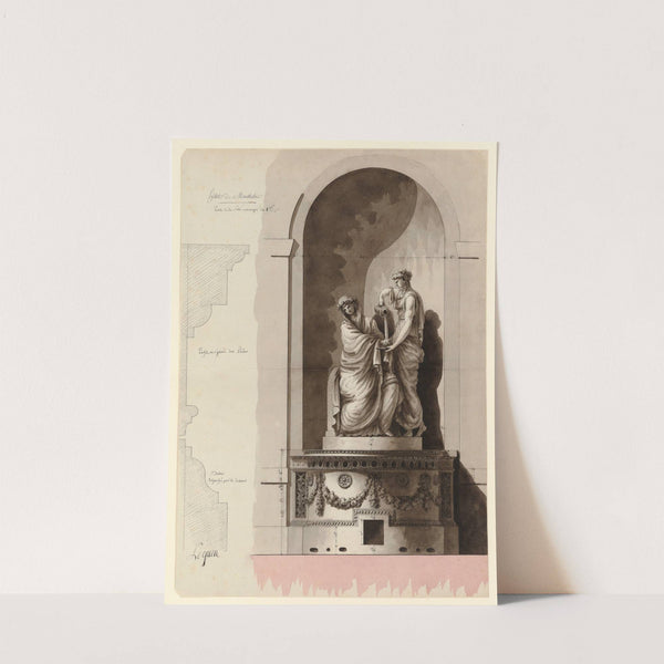 Hôtel de Montholon. Poele de la sale à manger du 1er (1786) by Jean Jacques Lequeu