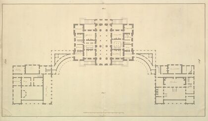 Houghton Hall, Norfolk, Ground Floor (Basement) Plan