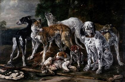 Hounds Resting from the Chase — size preview