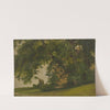 House behind trees (1839) by Jakob Becker