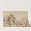 House by the road (1850) by Adolph Tidemand