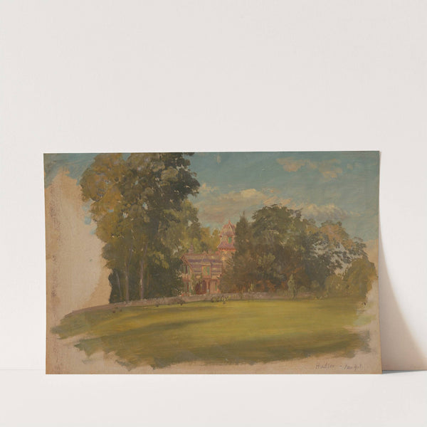 House in Hudson, New York (ca. 1885) by Frederic Edwin Church