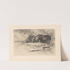 House in stormy landscape in Reichenau by Peter von Halm