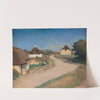 Houses Alongside a Road in Morsø, Jutland by Fridolin Johansen