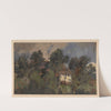 Houses among trees in Pełcznica (1850-1881) by Adolf Dressler