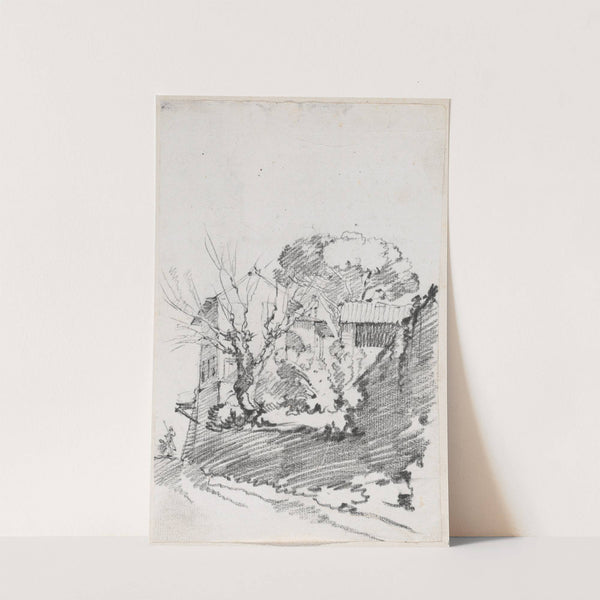 Houses beside a Road in Italy by Joseph-Marie Vien