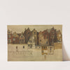 Houses of Old Antwerp, Handschoenmarkt (1866) by Jan August Hendrik Leys