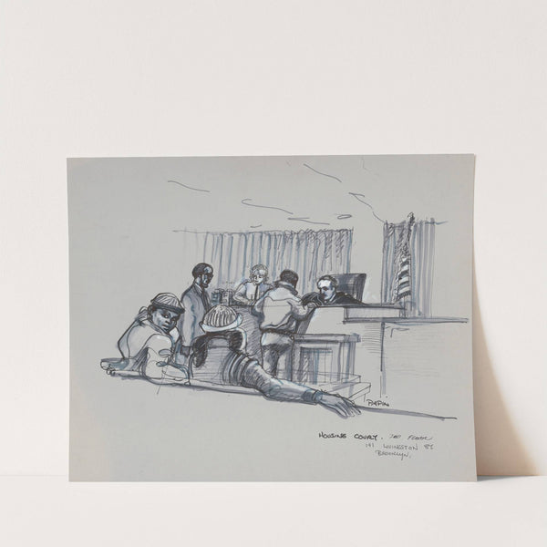 Housing court, 2nd floor, 141 Livingston St., Brooklyn by Joseph Papin