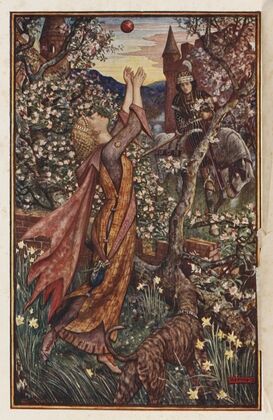 How the King found the girl playing ball in the orchard