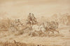 Hrabia Adam Krasiński i Juliusz Kossak w powozie (1877)