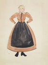 Hraun Farm: Brown dress, black apron, and white kerchief (1934-1943)