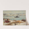 Hudson River and Warships, USS Connecticut (1909) by Joseph Henry Sharp