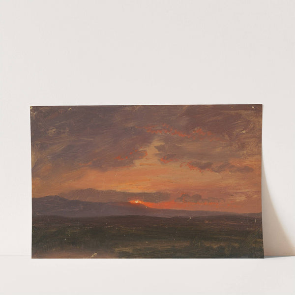Hudson Valley, New York with Sun Setting Behind the Catskill Mountains (1855–65) by Frederic Edwin Church