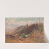 Hügellandschaft in Westbengalen by Carl Wuttke