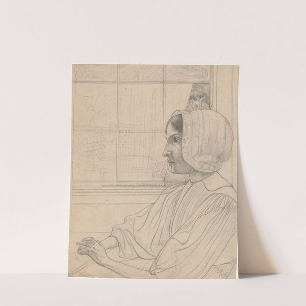 Huizer meisje van opzij voor een raam (1895) by Richard Nicolaüs Roland Holst