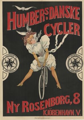 Humbers Danske Cycler. Ny Rosenborg, 8. Kjöbenhavn.V. (1897)