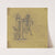Humoristische Initiale F; Lesender Gelehrter, an dessen F-förmigen Pult ein erhängter Putto baumelt by Victor Müller