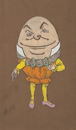 Humpty Dumpty (costume design for Alice-in-Wonderland, 1915)