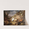 Hungry Wolves Attacking a Party of Riders (1836) by Eugène Joseph Verboeckhoven