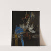Hunt Still Life with a Velvet Bag on a Marble Ledge by Willem van Aelst