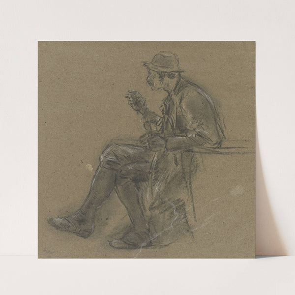 Hunter in knee breeches by Anton Burger