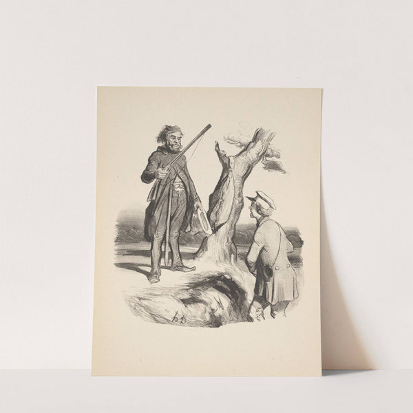Hunting and fishing Pl.05 (1844) by Honoré Daumier