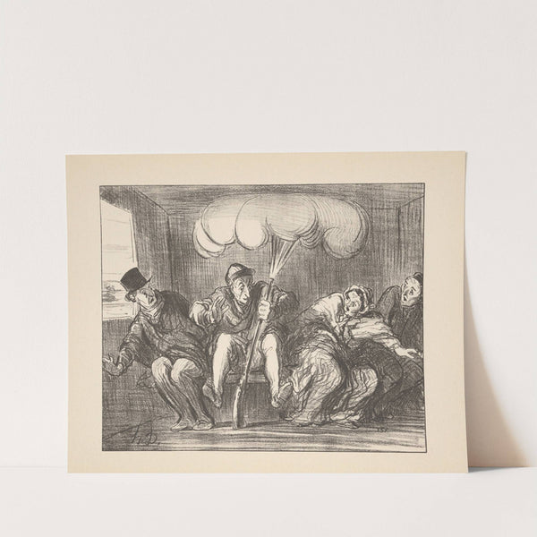 Hunting and fishing Pl.14 (1844) by Honoré Daumier