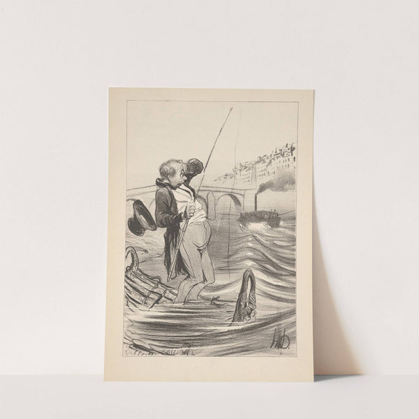 Hunting and fishing Pl.19 (1844) by Honoré Daumier