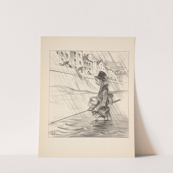 Hunting and fishing Pl.21 (1844) by Honoré Daumier