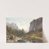 Hunting party in the mountains (1875) by Carl Millner