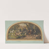 Hunting Scene; Mural design for a lunette in the library of the Chateau de Lude (Sarthe) (19th Century) by Jules-Edmond-Charles Lachaise