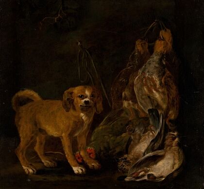 Hunting Still Life with Dog