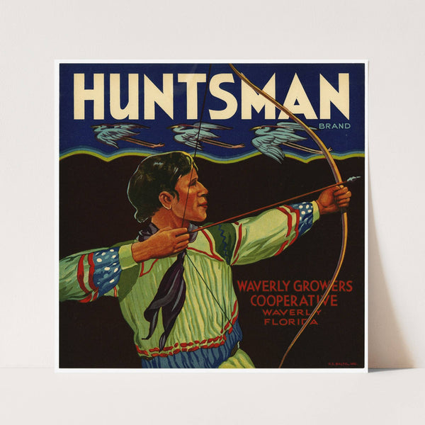 Huntsman Brand Produce Label (1940s)