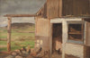 Hus med hønsegård