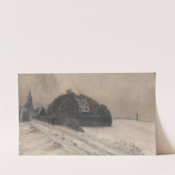 Huset laa i Byens yderste Udkant, om Sommeren ganske skjult af den tilgroede Have (1890) by August Jerndorff
