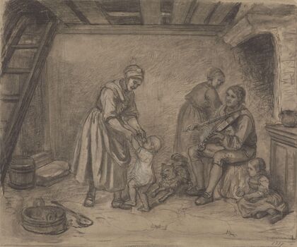 Huslig scene på landet (1847)