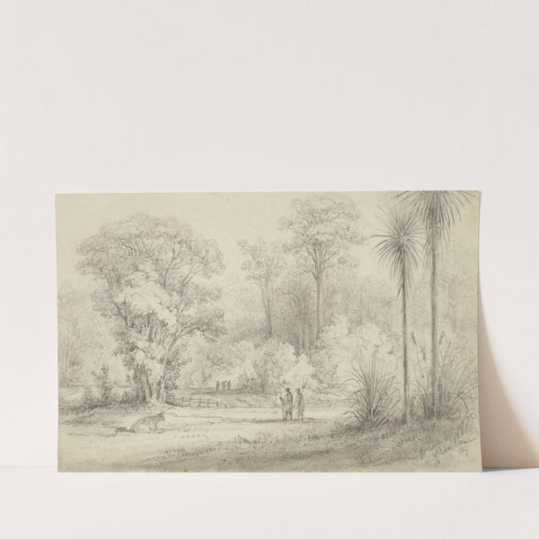 Hutt Road, from the windows of Hawkeshead by William Swainson